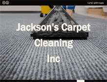 Tablet Screenshot of jacksonscarpetcleaning.com